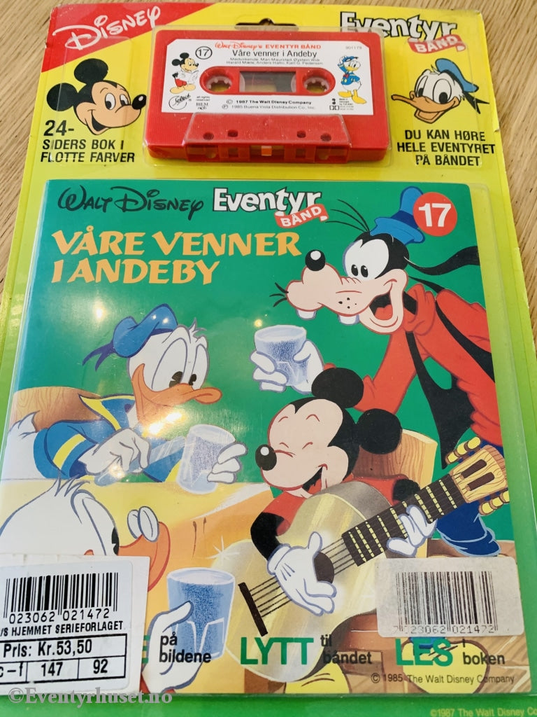 17 Disney Eventyrbånd - Våre Venner I Andeby. Komplett Uåpnet Eske!