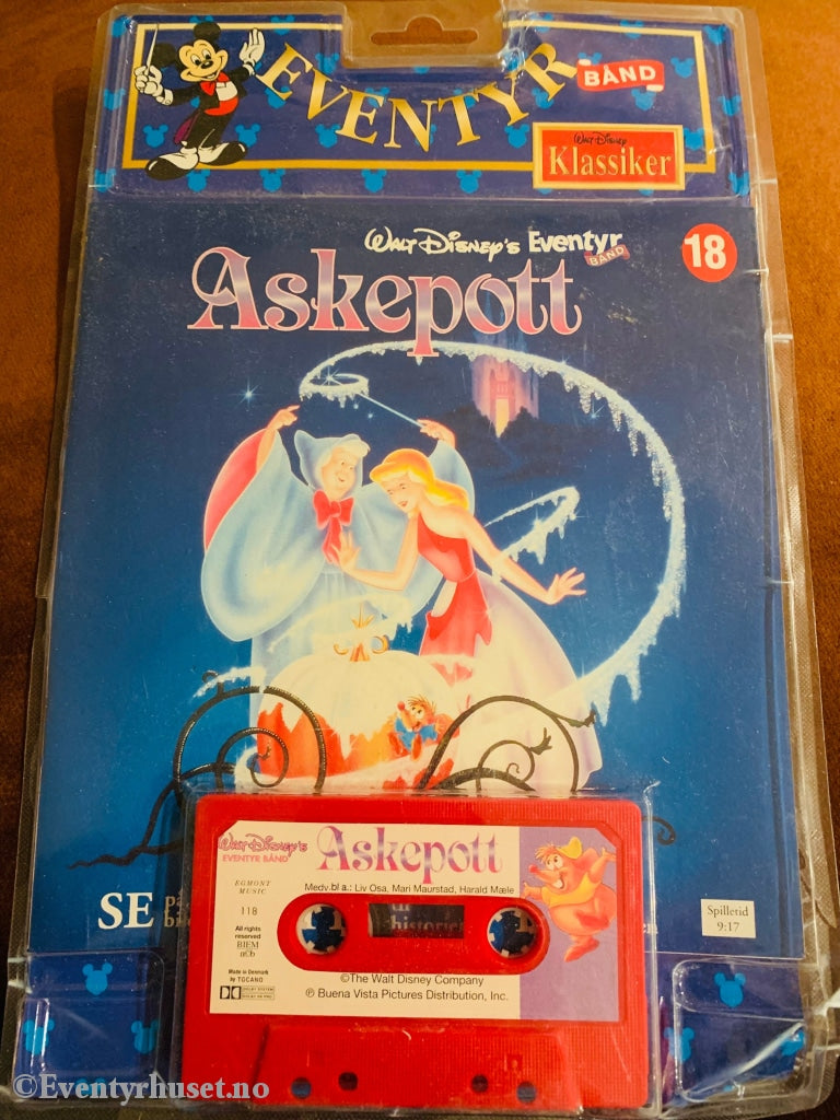18 Disney Eventyrbånd - Askepott. Komplett I Eske.