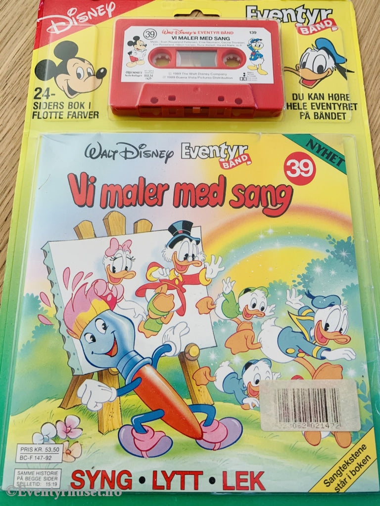 39 Disney Eventyrbånd - Vi Maler Med Sang. Komplett I Uåpnet Eske!