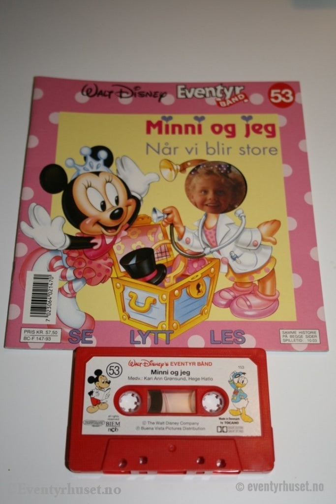 53 Disney Eventyrbånd - Minni Og Jeg Når Vi Blir Store
