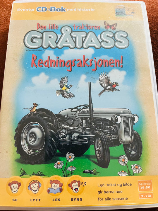 Gråtass - Redningsaksjonen. CD minus bok.