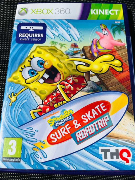 Spongebob Surf & Skate Roadtrip. Xbox 360 Kinect.