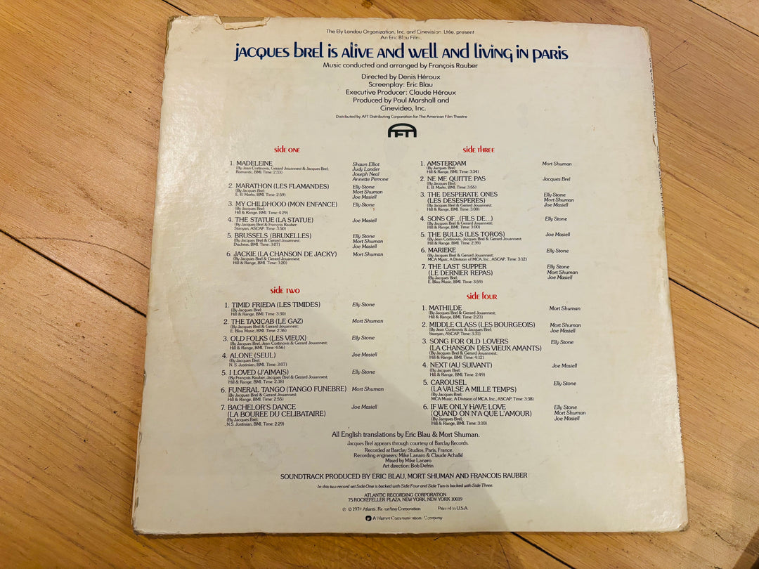Jacques Brel is Alive and Well and Living in Paris LP.