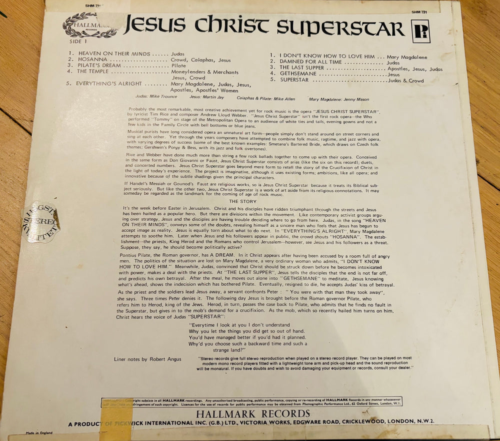 Jesus Christ Superstar LP.