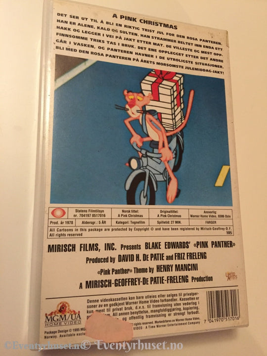 A Pink Christmas (Den Rosa Panteren). 1978. Vhs. Vhs