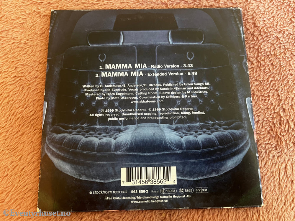 A*Teens. 1999. Mamma Mia. Musikk på CD.