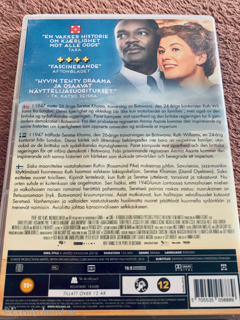 A United Kingdom (2016). DVD.