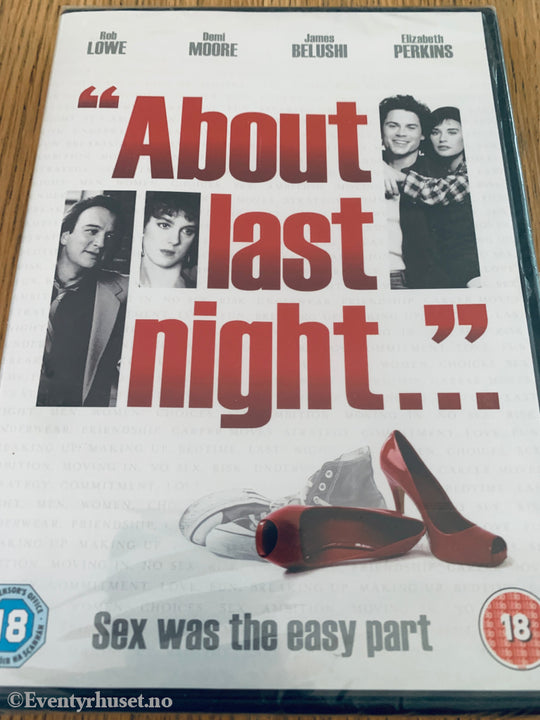 About Last Night (1986). DVD. Ny i plast!