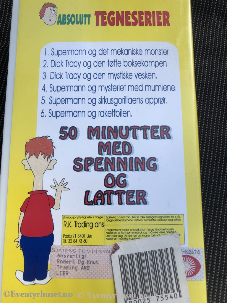 Absolutt Tegneserier. Vhs. Vhs