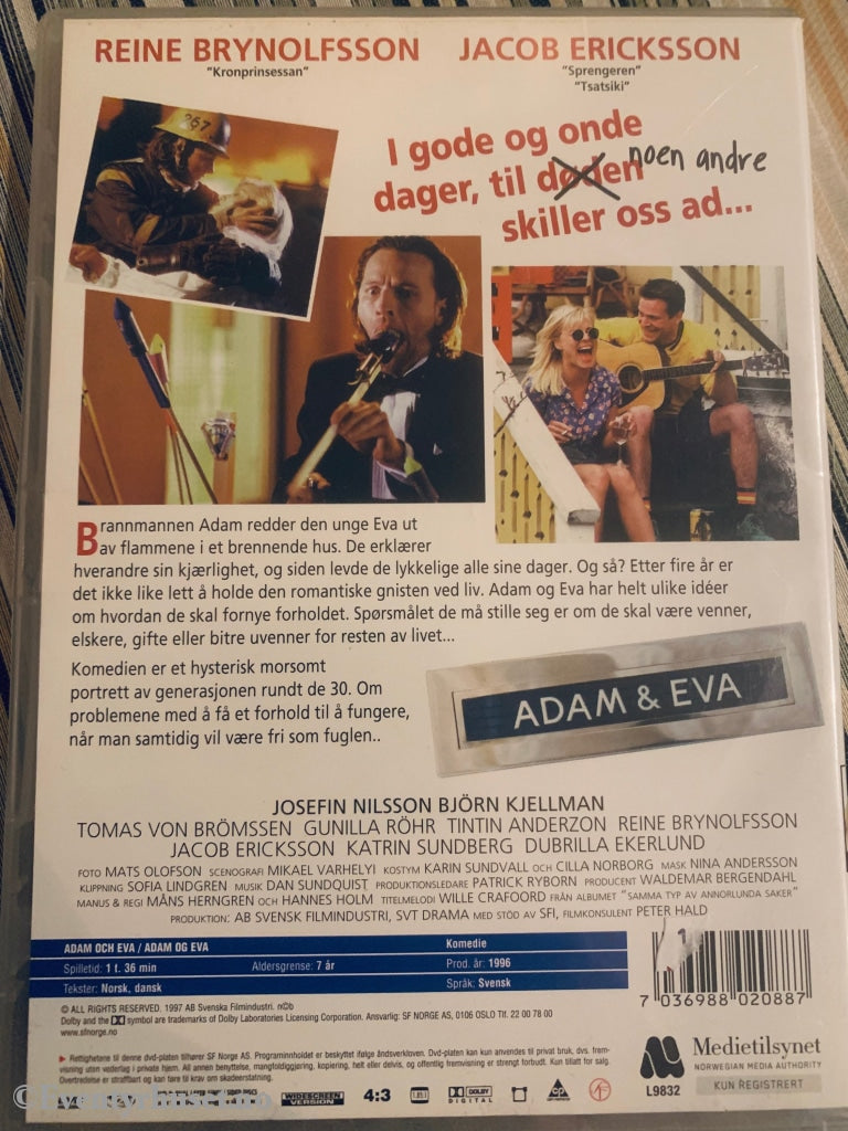Adam & Eva. 1996. Dvd. Dvd