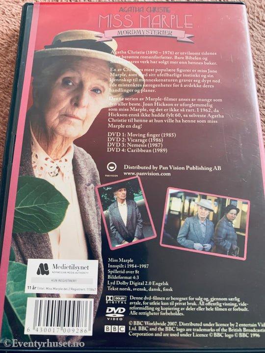 Agatha Christie: Miss Marple – Mordmysterier, del 2 (2005). DVD.