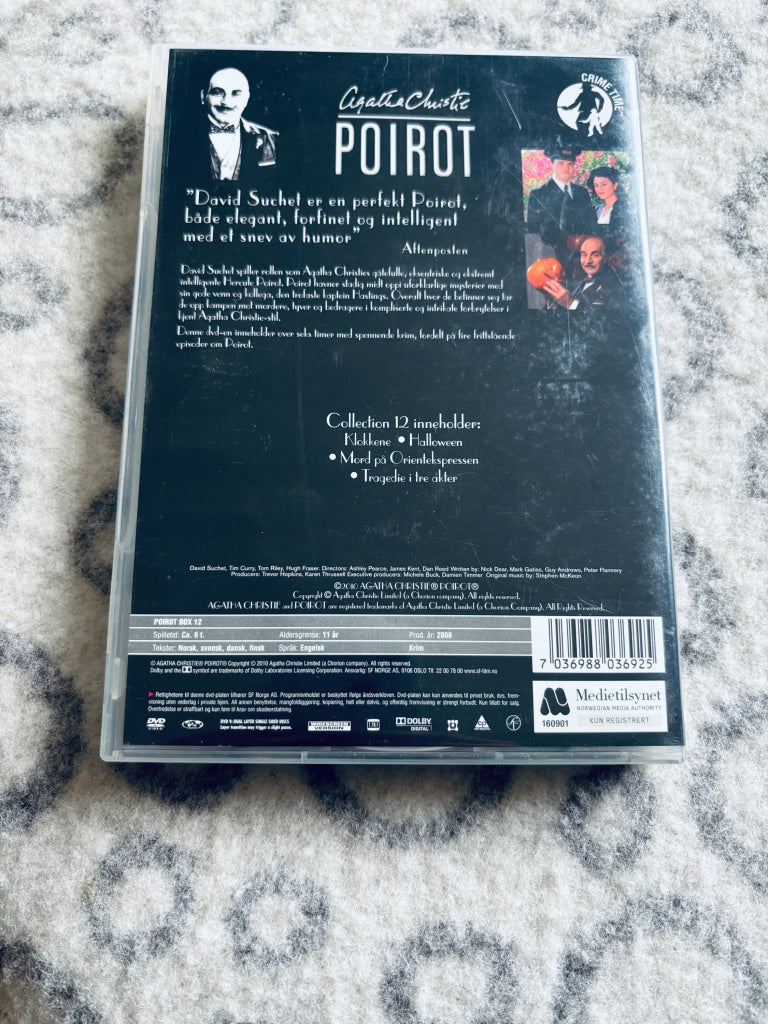 Agatha Christie's Poirot Collection 12. DVD samleboks.