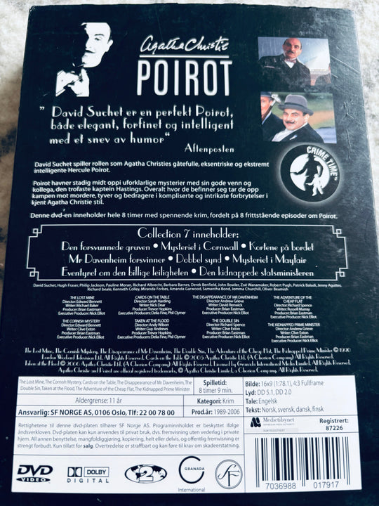 Agatha Christie's Poirot Collection 7. DVD samleboks.