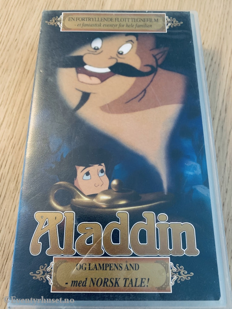 Aladdin Og Lampens Ånd. Vhs. Vhs