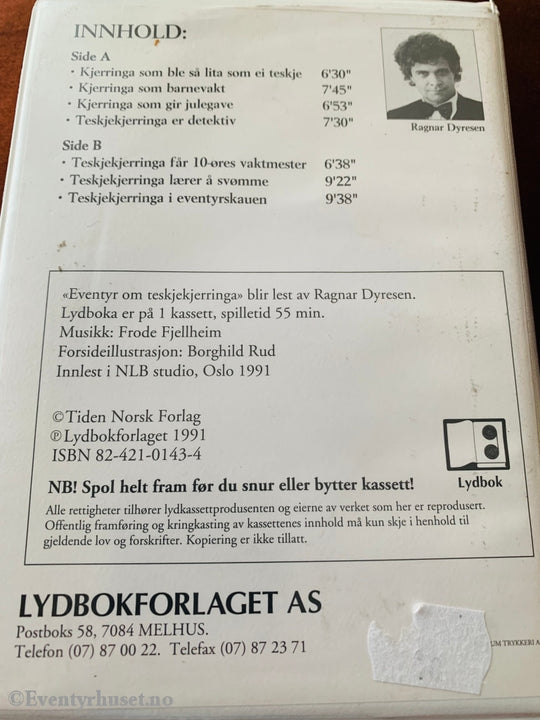 Alf Prøysen. 1991. Eventyr Om Teskjekjerringa. Lydbok På Kassett. Kassettbok