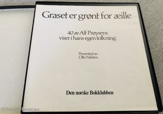 Alf Prøysen. Graset Er Grønt For Æille. 3 Plater På Kassett! Kassett (Mc)
