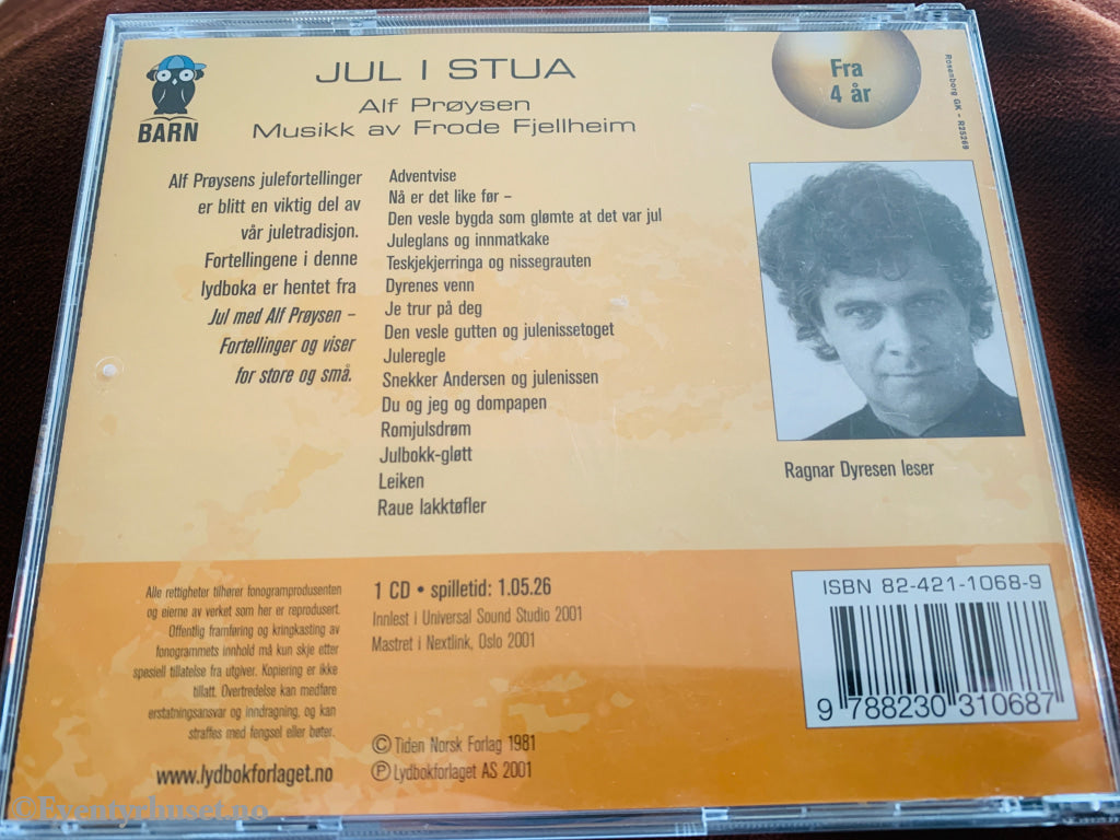 Alf Prøysen. Jul i stua. Lydbok på CD. Ny i plast!