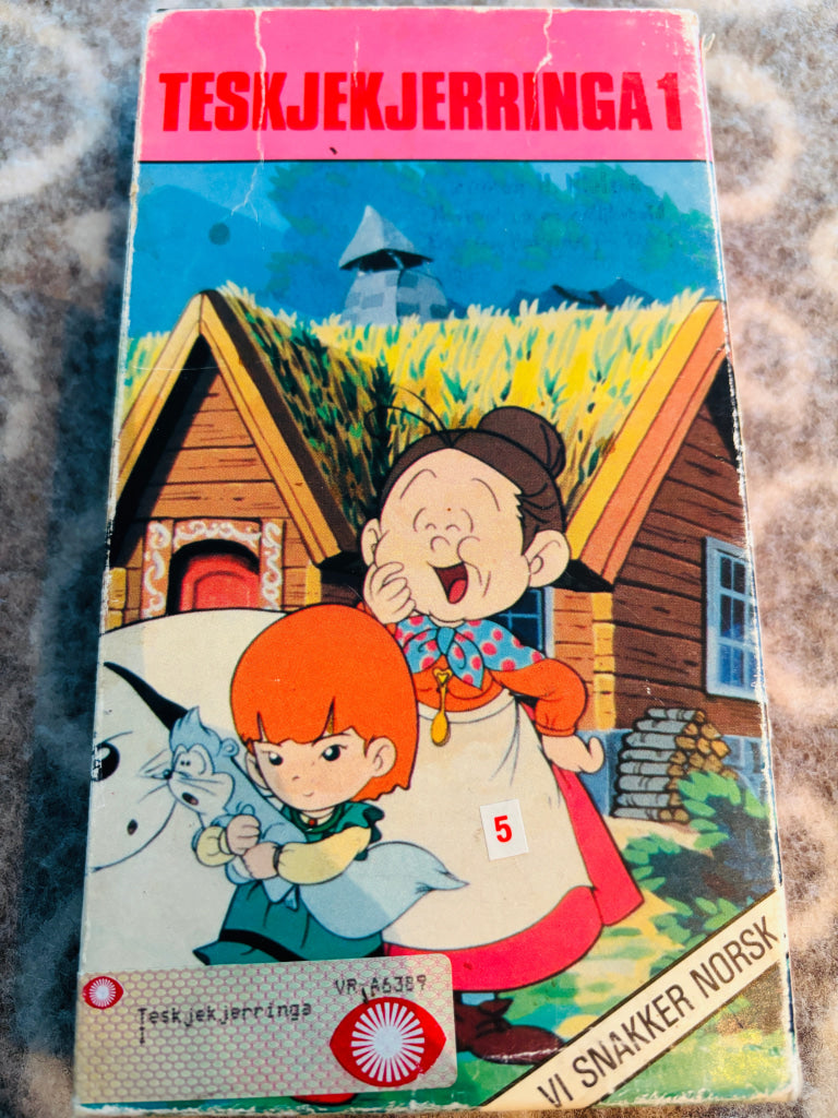 Alf Prøysen´s Teskjekjerringa 1. 1985. VHS slipcase. VHS