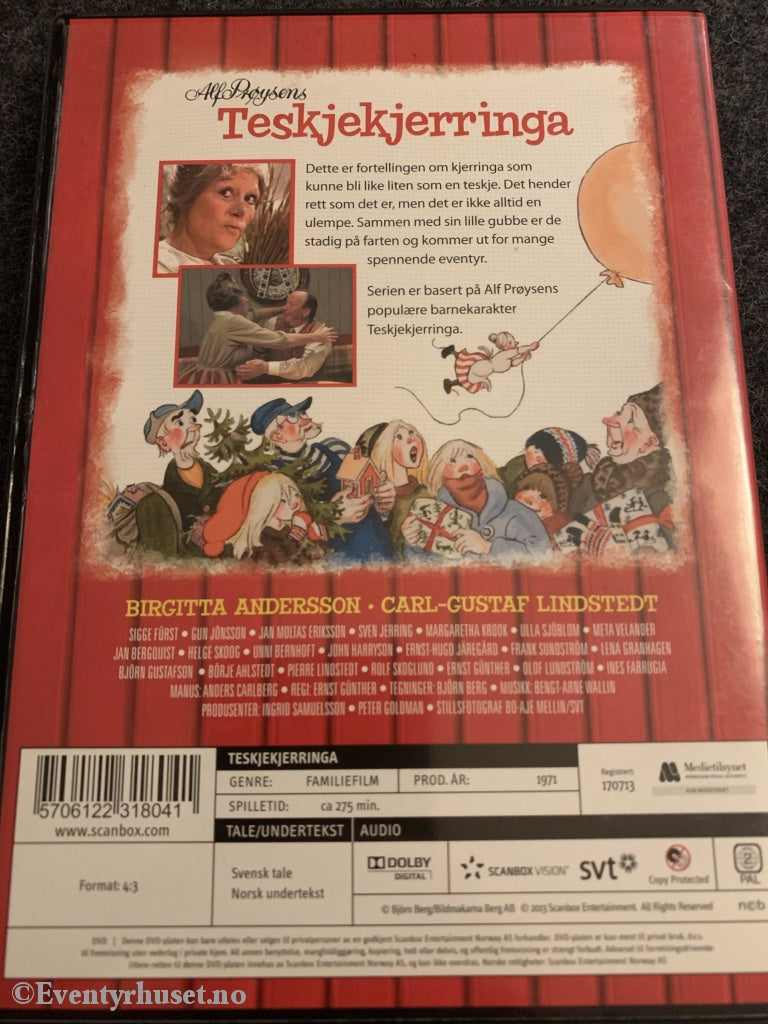 Alf Prøysens Teskjekjerringa. 1971. Dvd. Dvd