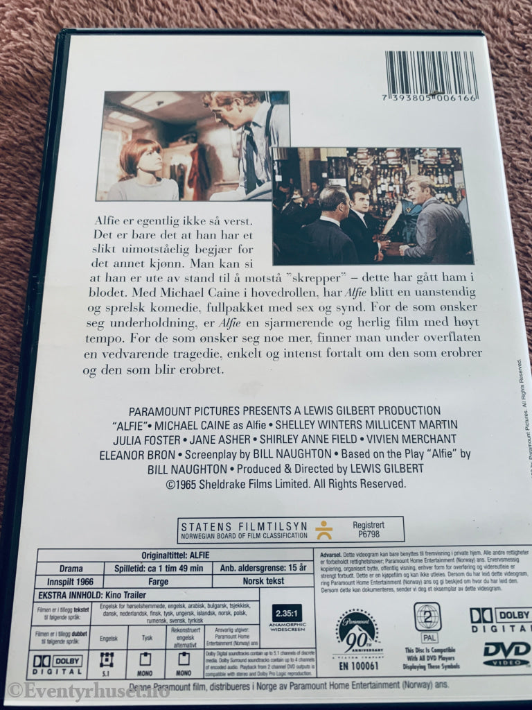 Alfie (1966). DVD.