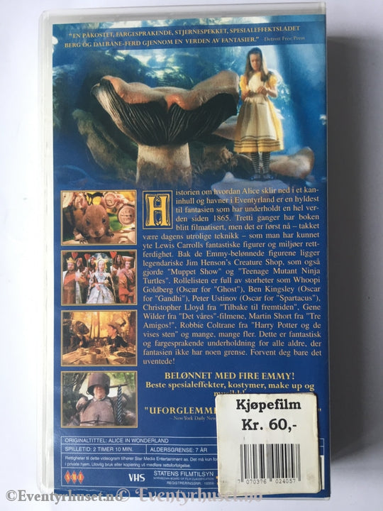 Alice I Eventyrland. Vhs. Vhs