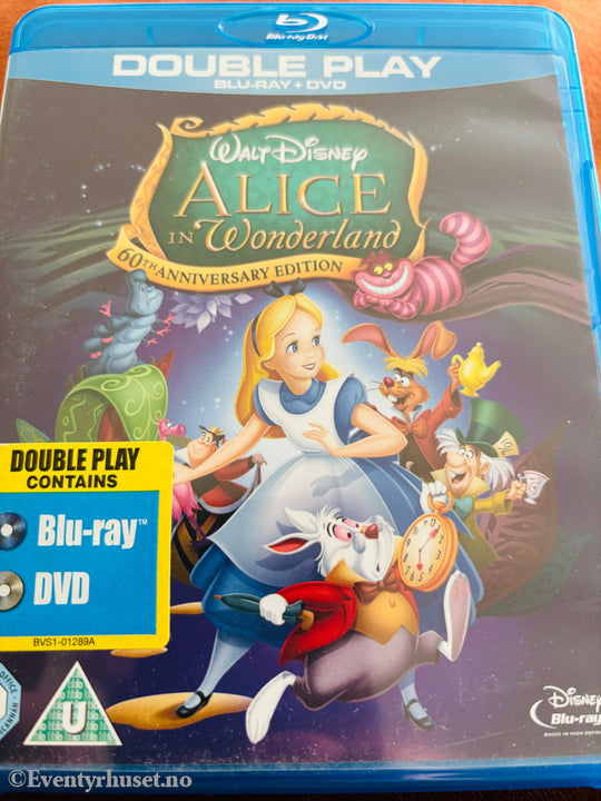 Alice in Wonderland: 60th Anniversary Edition. Blu-ray Disc + DVD.