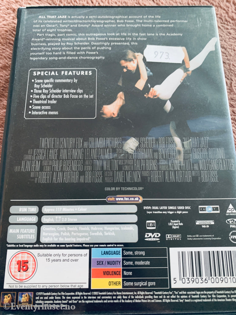 All That Jazz (1979). DVD.