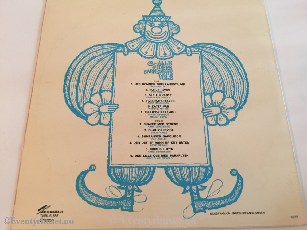 Alle Tiders Barneplate Vol. 2. 1970. Lp. Lp Plate