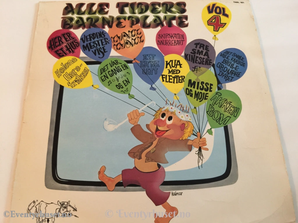 Alle Tiders Barneplate Vol. 4. 1977. Lp. Lp Plate