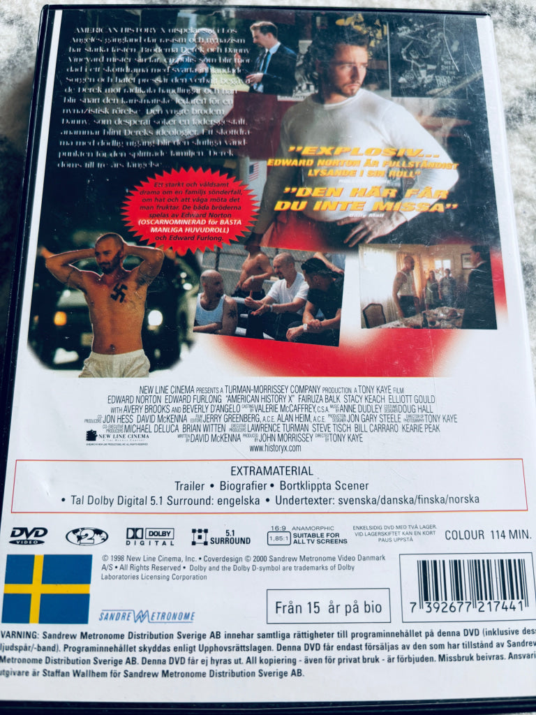 American History X. DVD.