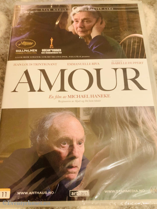 Amour. 2012. Dvd. Ny I Plast! Dvd
