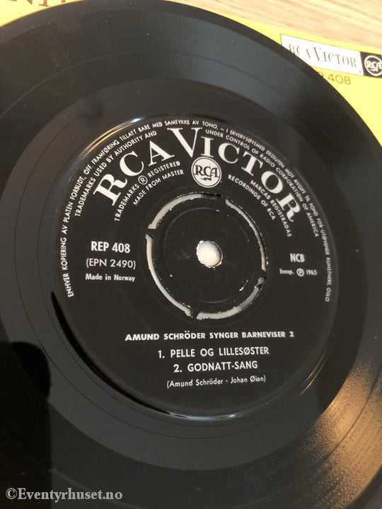 Amund Schröder Synger Barneviser. 1965. Ep-Singel. Ep
