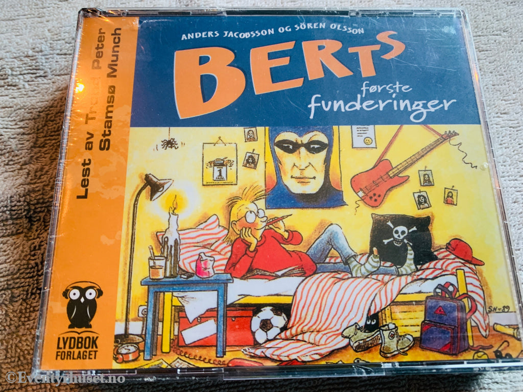 Anders Jacobsson og Sören Olsson. 1987. Berts første funderinger. Lydbok på CD. Ny i plast!