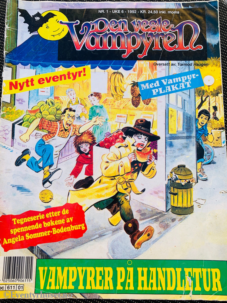 Angela Sommer Bodenburg. Den vesle vampyren. Nr. 1. 1992. Tegneseriealbum