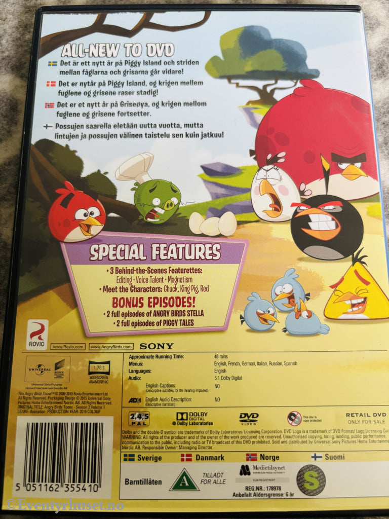Angry Birds Toons. Sesong 2. Vol. 1. DVD.