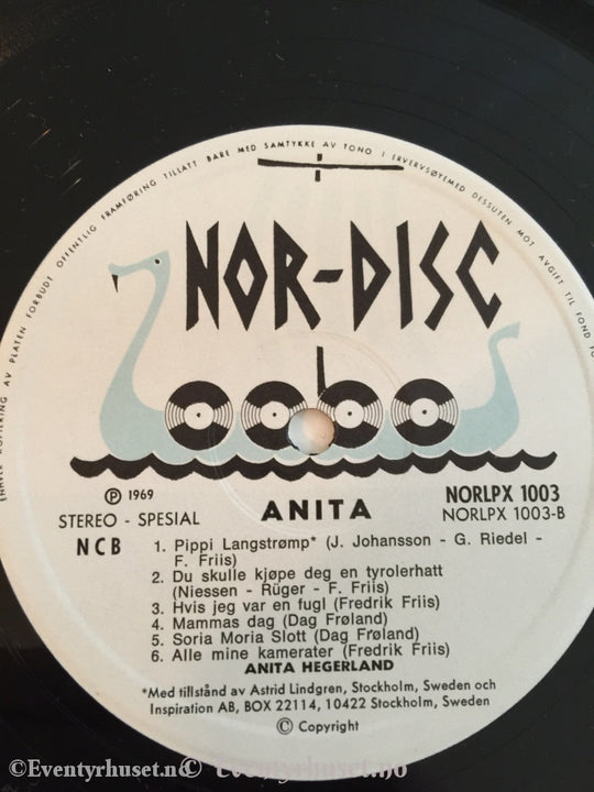 Anita - Trollmannen Lurifiks Og Mange Andre. 1969. Lp. Lp Plate