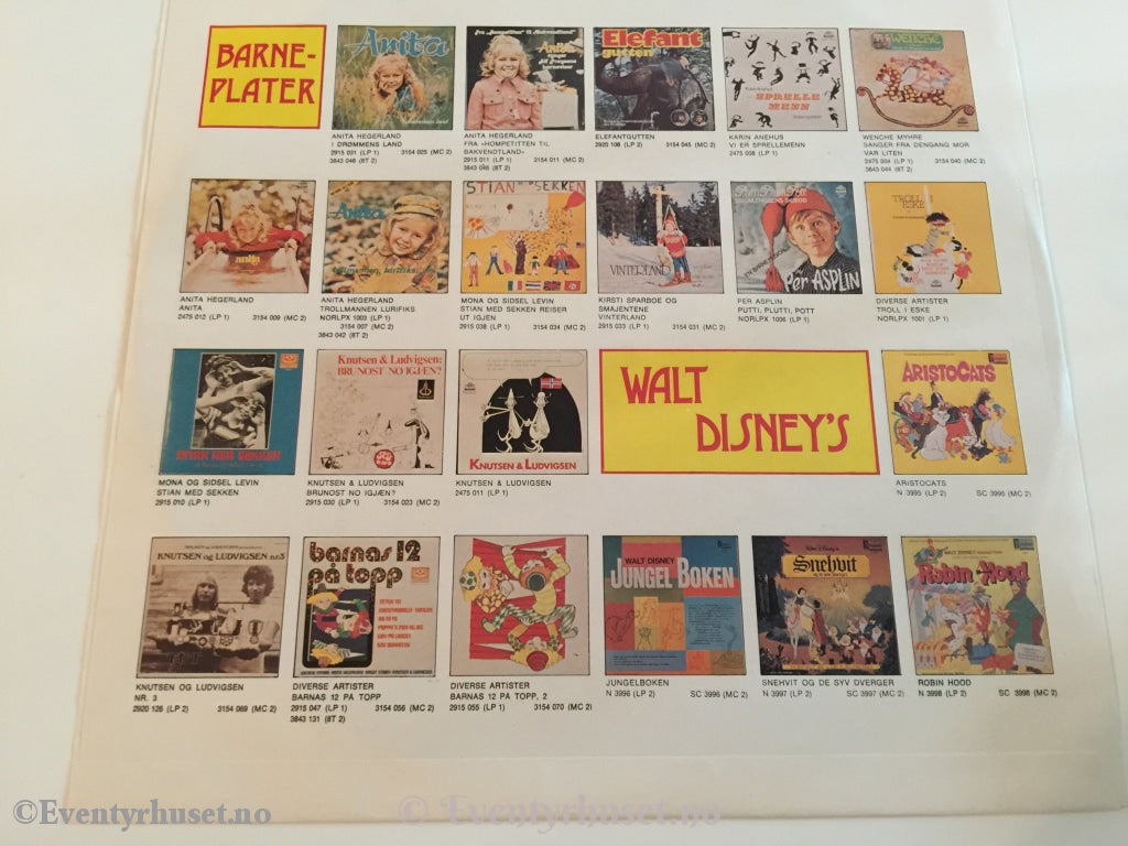 Anita - Trollmannen Lurifiks Og Mange Andre. 1969. Lp. Lp Plate