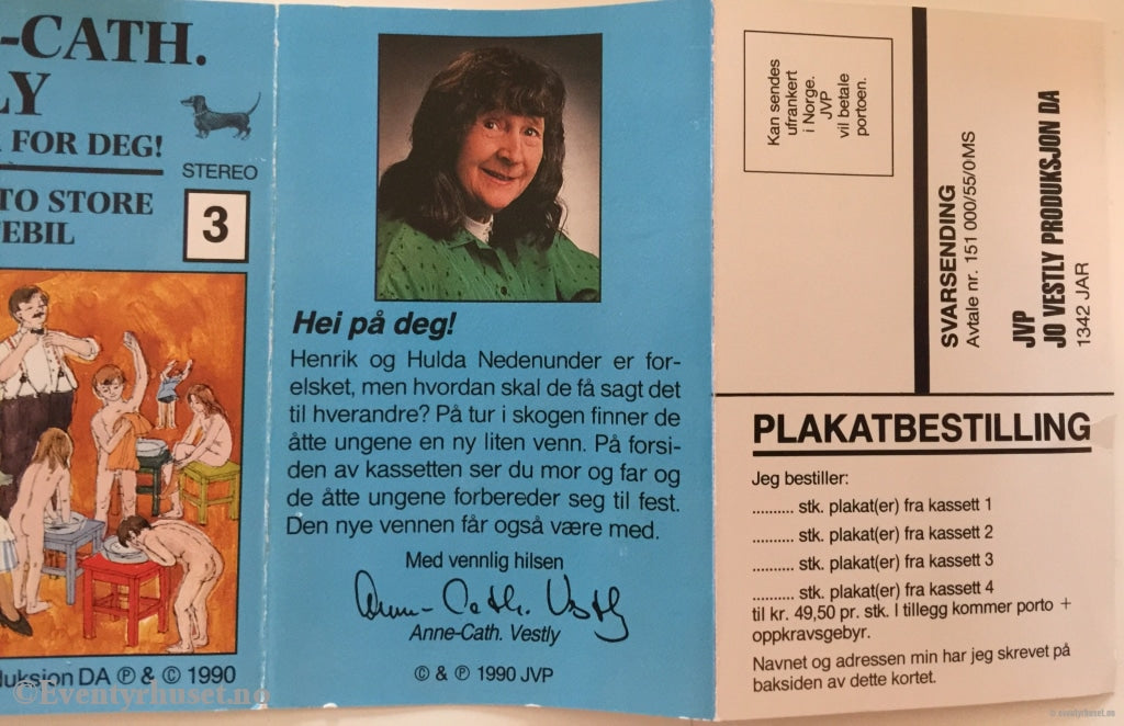 Anne-Cath. Vestly. 1990. Åtte Små To Store Og En Lastebil. Kassett 3. Kassettbok