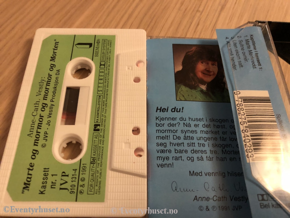 Anne-Cath. Vestly. 1991. Marte Og Mormor Morten. Kassett 1. Kassettbok