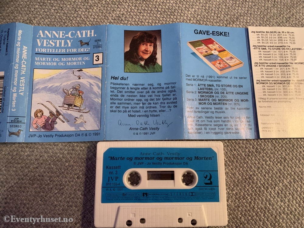 Anne-Cath. Vestly. 1991. Marte Og Mormor Morten. Kassett 3. Kassettbok