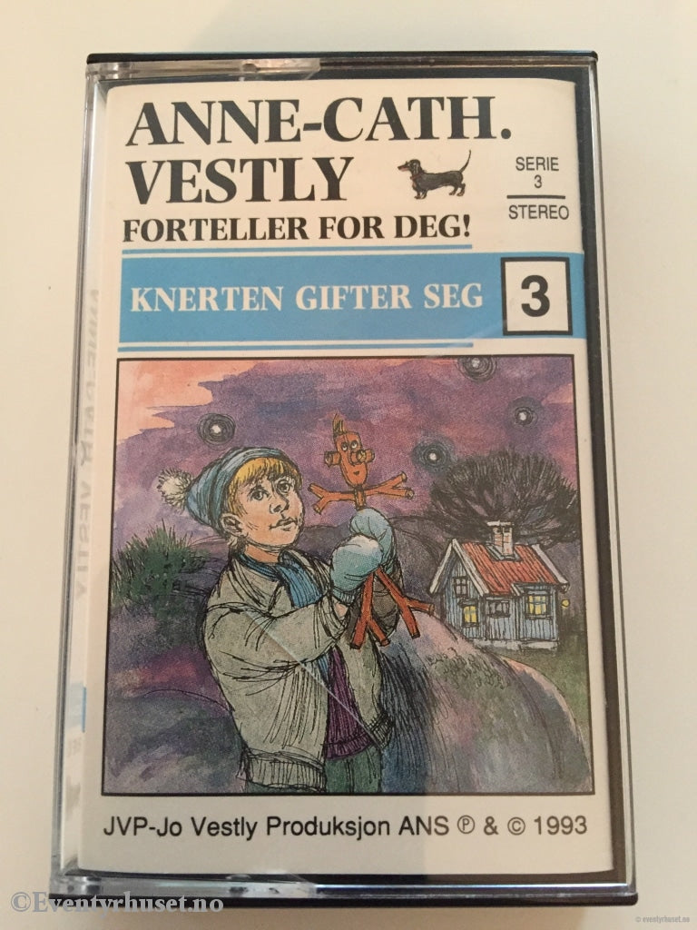 Anne-Cath. Vestly. 1993. Knerten Gifter Seg. Kassett 3. Kassettbok