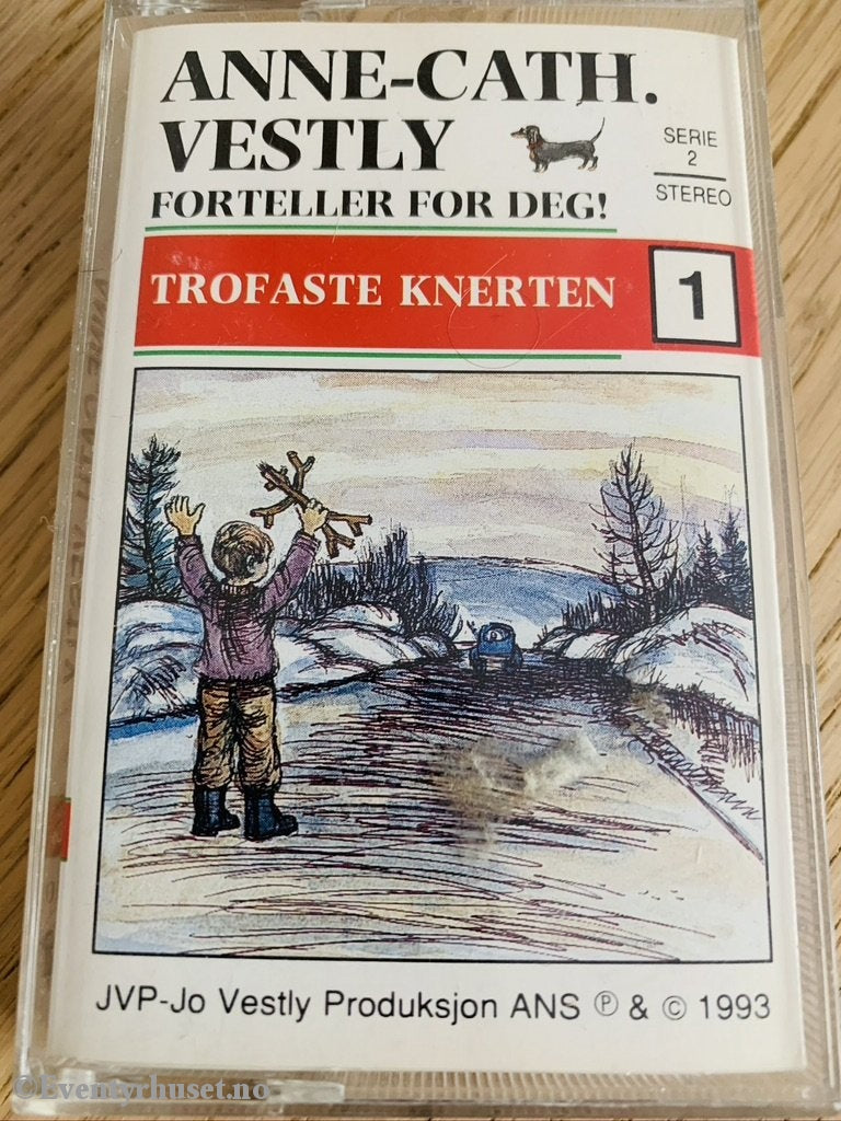Anne Cath. Vestly. 1993. Trofaste Knerten 1. Kassett (Blank). Kassettbok