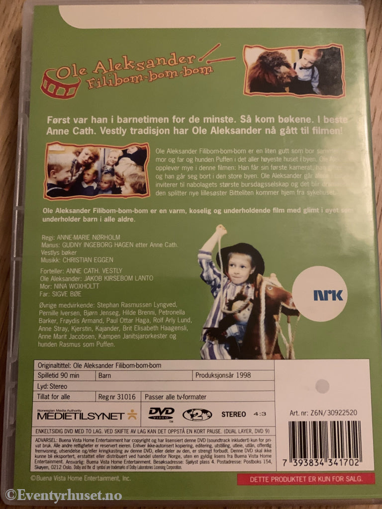 Anne-Cath. Vestly. 1998. Ole Aleksander Filibom-Bom-Bom. Dvd. Dvd