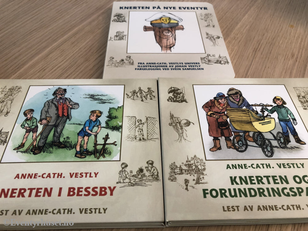 Anne-Cath. Vestly. 2010. Knerten På Nye Eventyr. Lydbok/pekebok 8 Cd. Lydbok