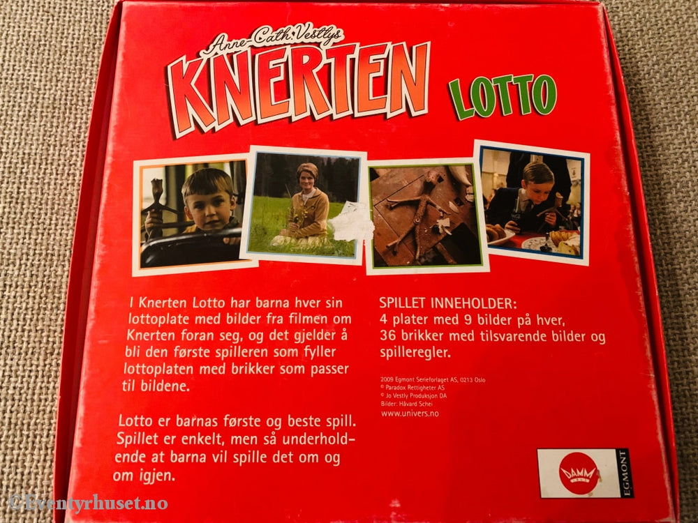 Anne-Cath. Vestly. Knerten Lotto. Brettspill