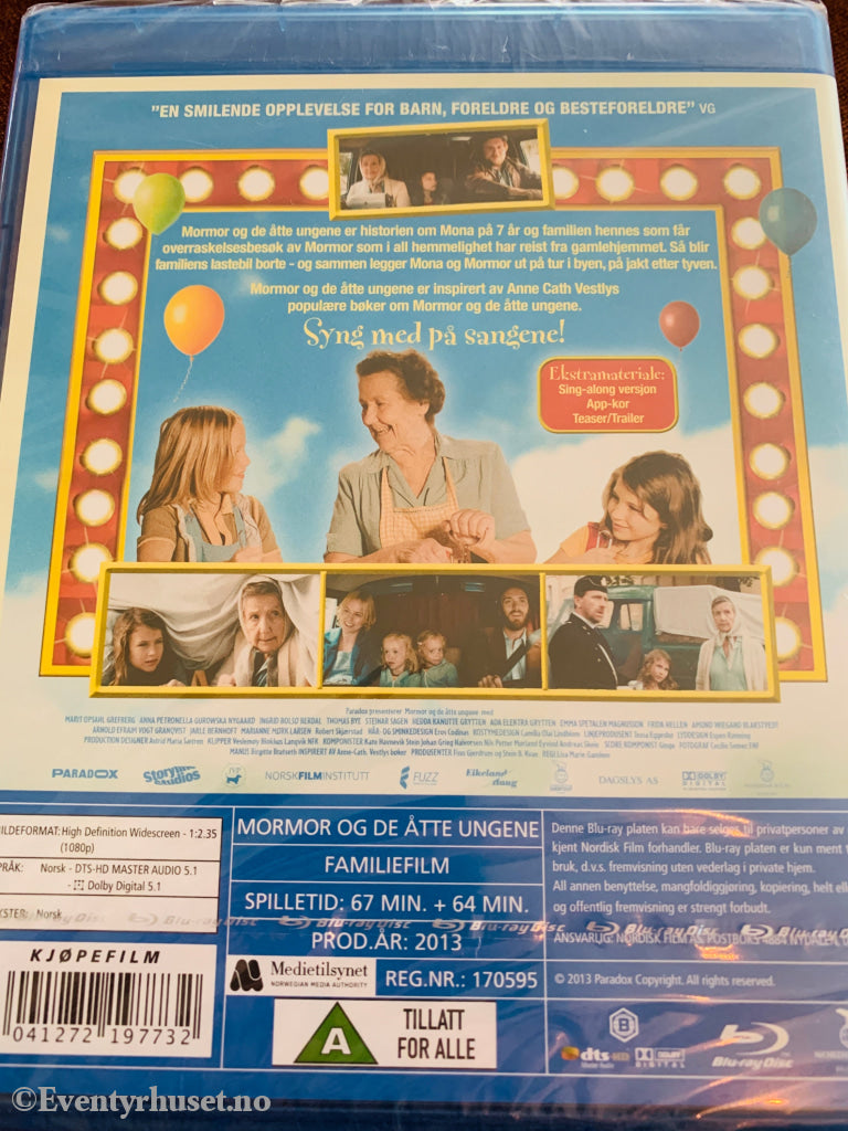 Anne-Cath. Vestly. Mormor og de åtte ungene. Blu-ray. Ny i plast! Blu-ray Disc