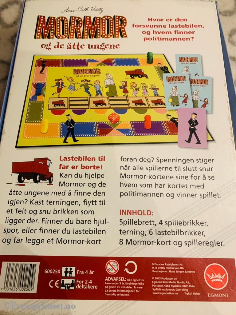 Anne-Cath. Vestly. Mormor Og De Åtte Ungene. Brettspill. Brettspill