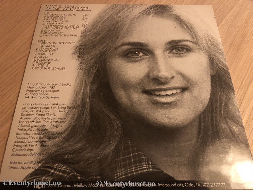 Anne Lise Gjøstøl. 1980. Kom Kom Skal Jeg Si Deg No! Lp. Lp Plate