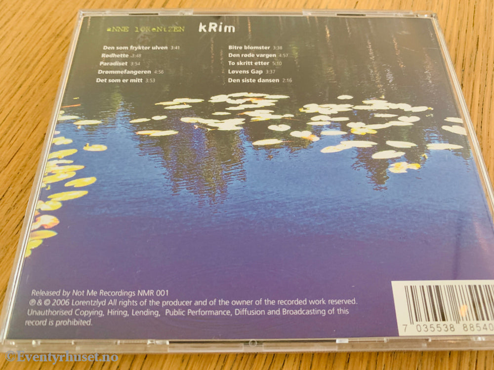 Anne Lorentzen. 2001. Krim. Lydbok på CD.