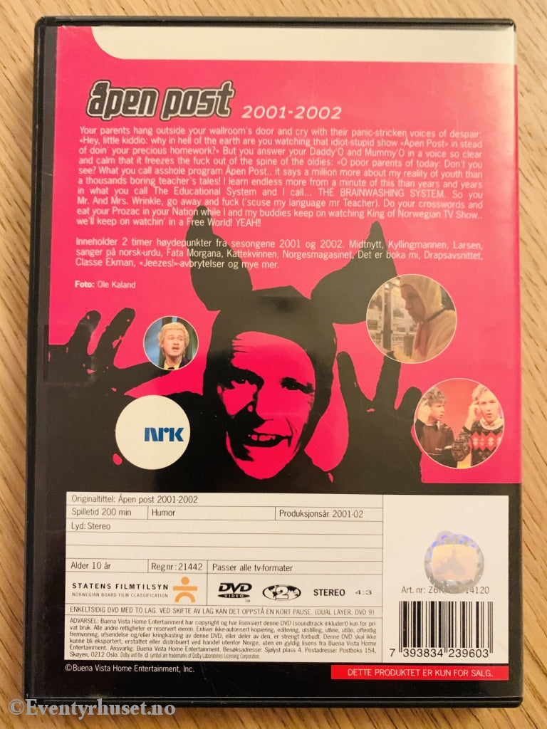 Åpen Post 2001-2002 (Nrk). Dvd. Dvd